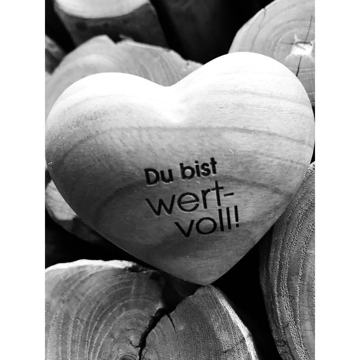 Thankgoods Hand Flatterer Coeur en bois Vous êtes précieux ! comme idée cadeau pour elle et lui !