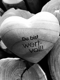Thankgoods Hand Flatterer Coeur en bois Vous êtes précieux ! comme idée cadeau pour elle et lui !