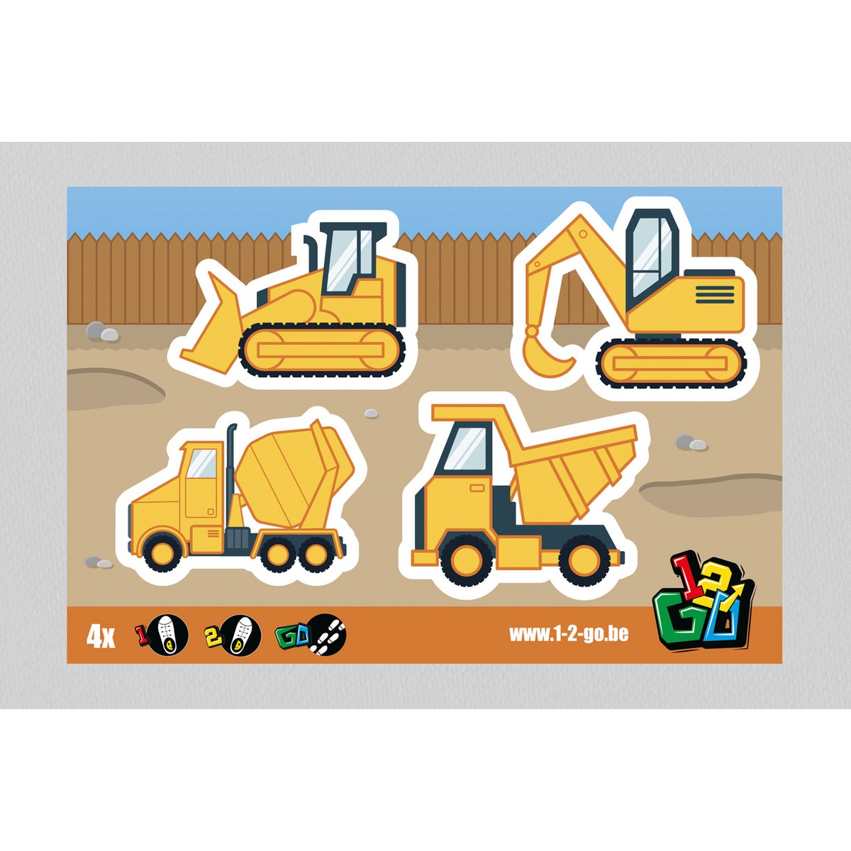Construction Site - Shoe Stickers