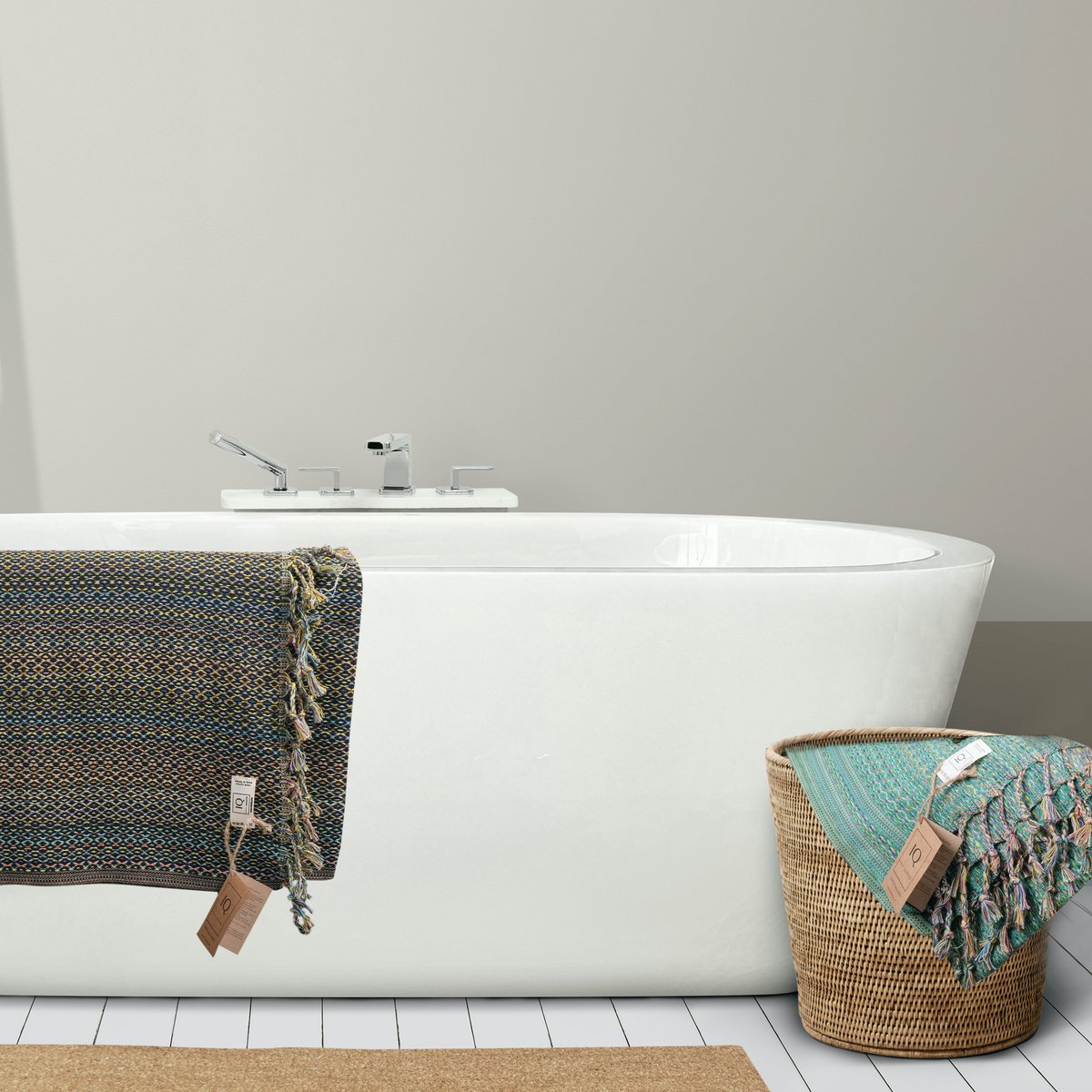 hammam towel | Sauna towel | Beach towel | Mexico | Black | 180x100cm