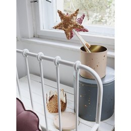 "Gouden pailletten" kroon en toverstok magische set