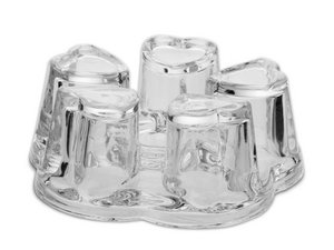 Glass rechaud for jugs Ø 6 to 10 cm