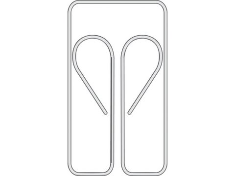 Paperclips Alco 27mm uilvorm doos 100st.