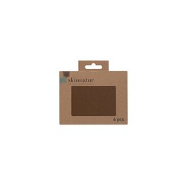 Skinnatur-Untersetzer | recyceltes Leder | Ziegel 13x10cm | 6er-Set