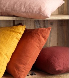 Dutch Decor LINN - Cushion 45x45 cm - Golden Glow - yellow-ochre