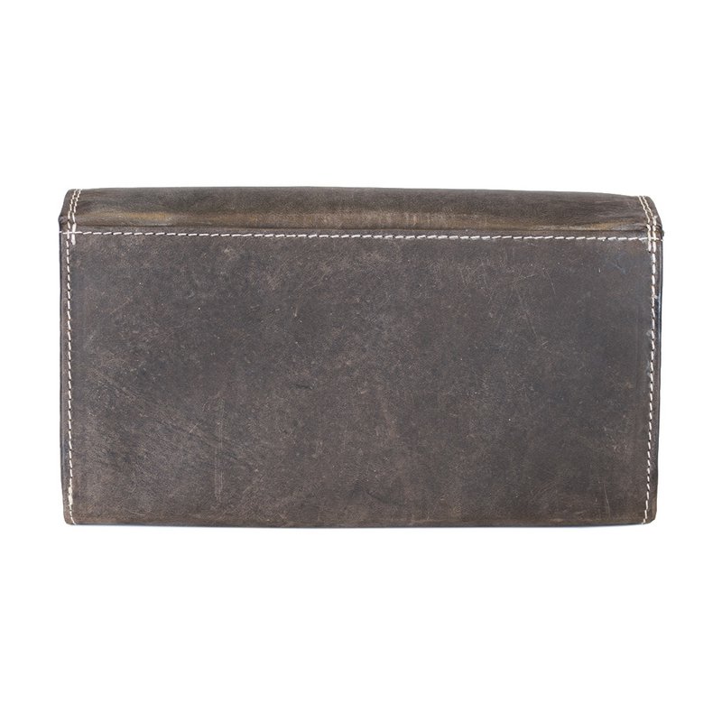 Large Buffalo Leather Wallet with Flap - 3 Colours - Arrigo