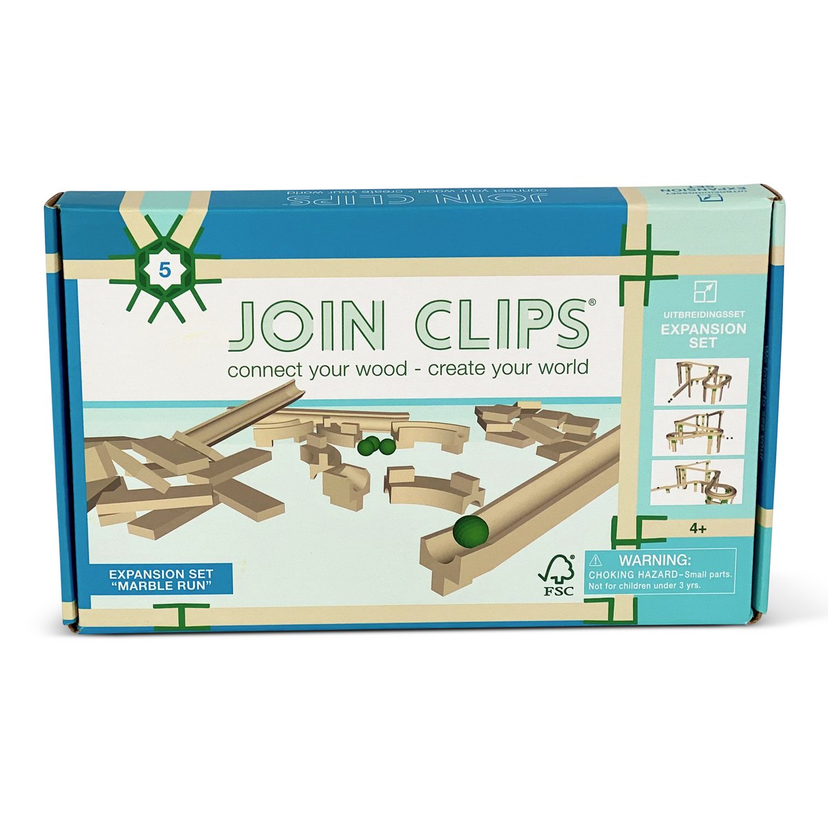 Schließen Sie Clips Extension Set Knikkerbaan an