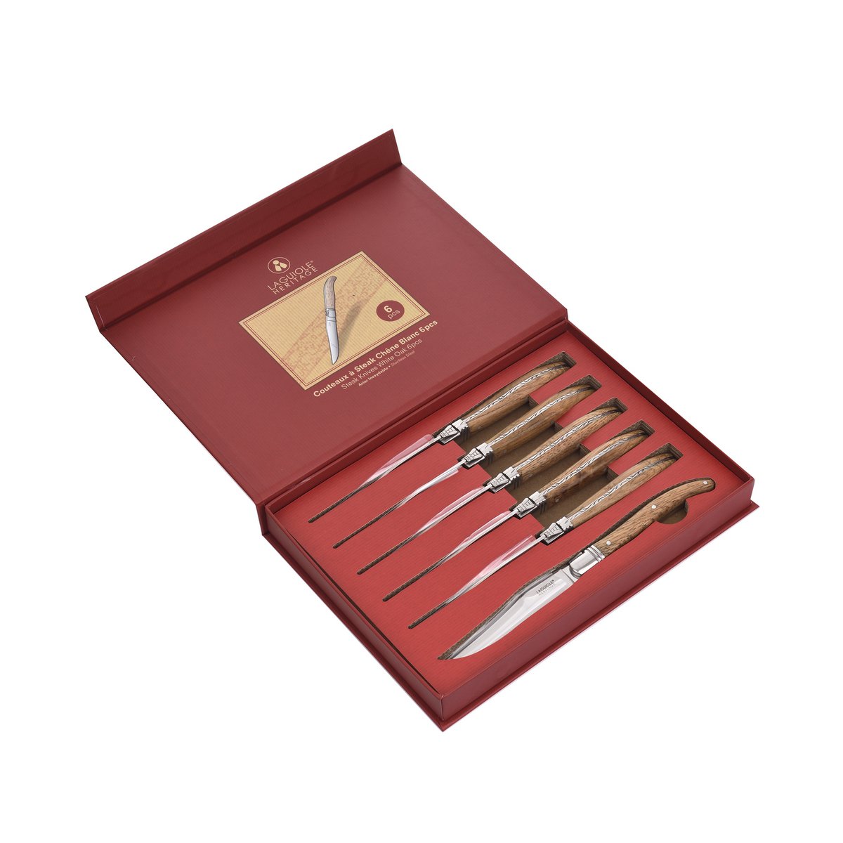 LAGUIOLE HERITAGE, Set of 6 Steak Knives