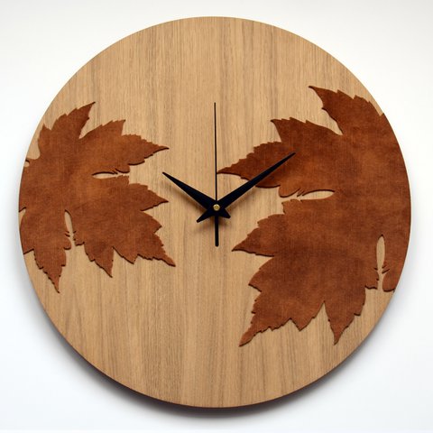 Holzwanduhr HERBST