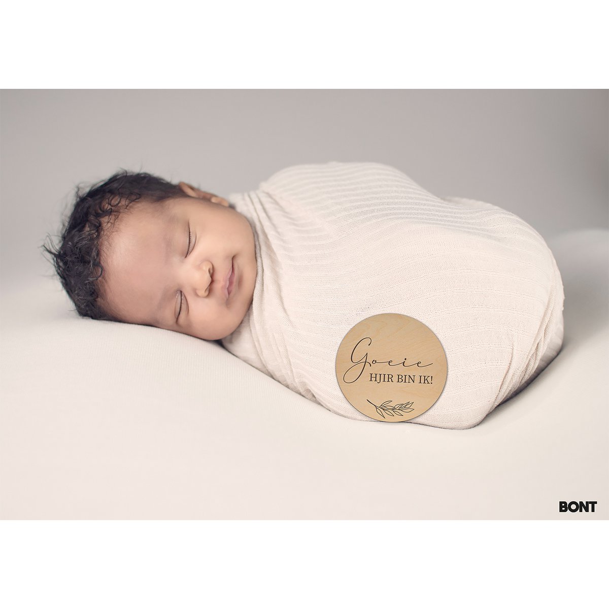 Mijlpaalcirkels | Hout - Lasergravure | Baby (Fries)