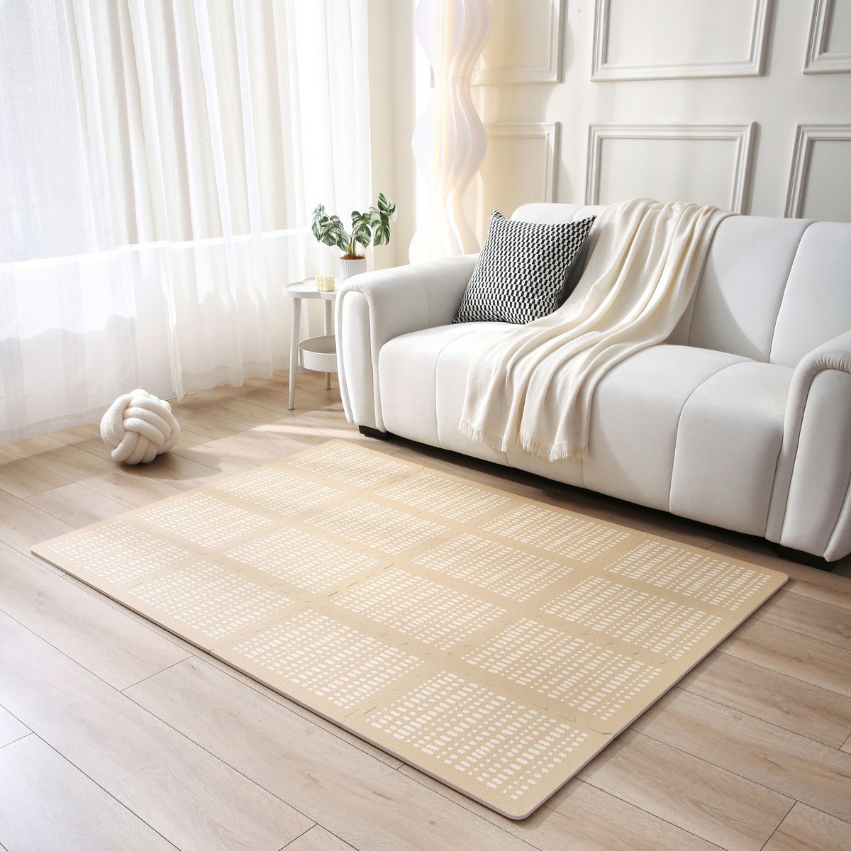Mata do zabawy Hakuna Matte XL - Hygge, piaskowiec (1,7 x 1,2 m)