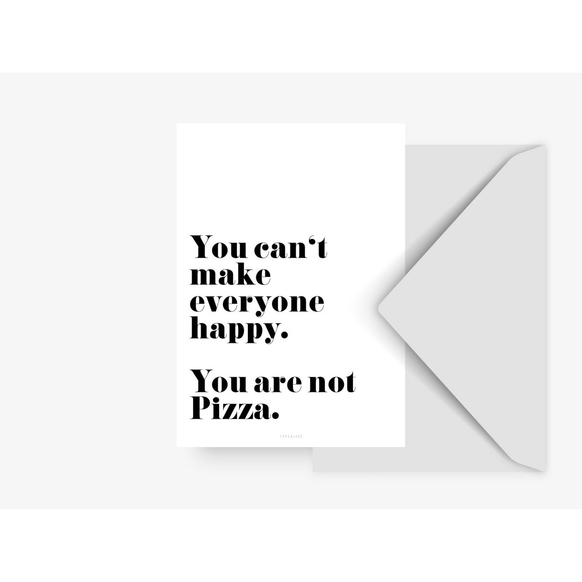 Postkarte / Pizza