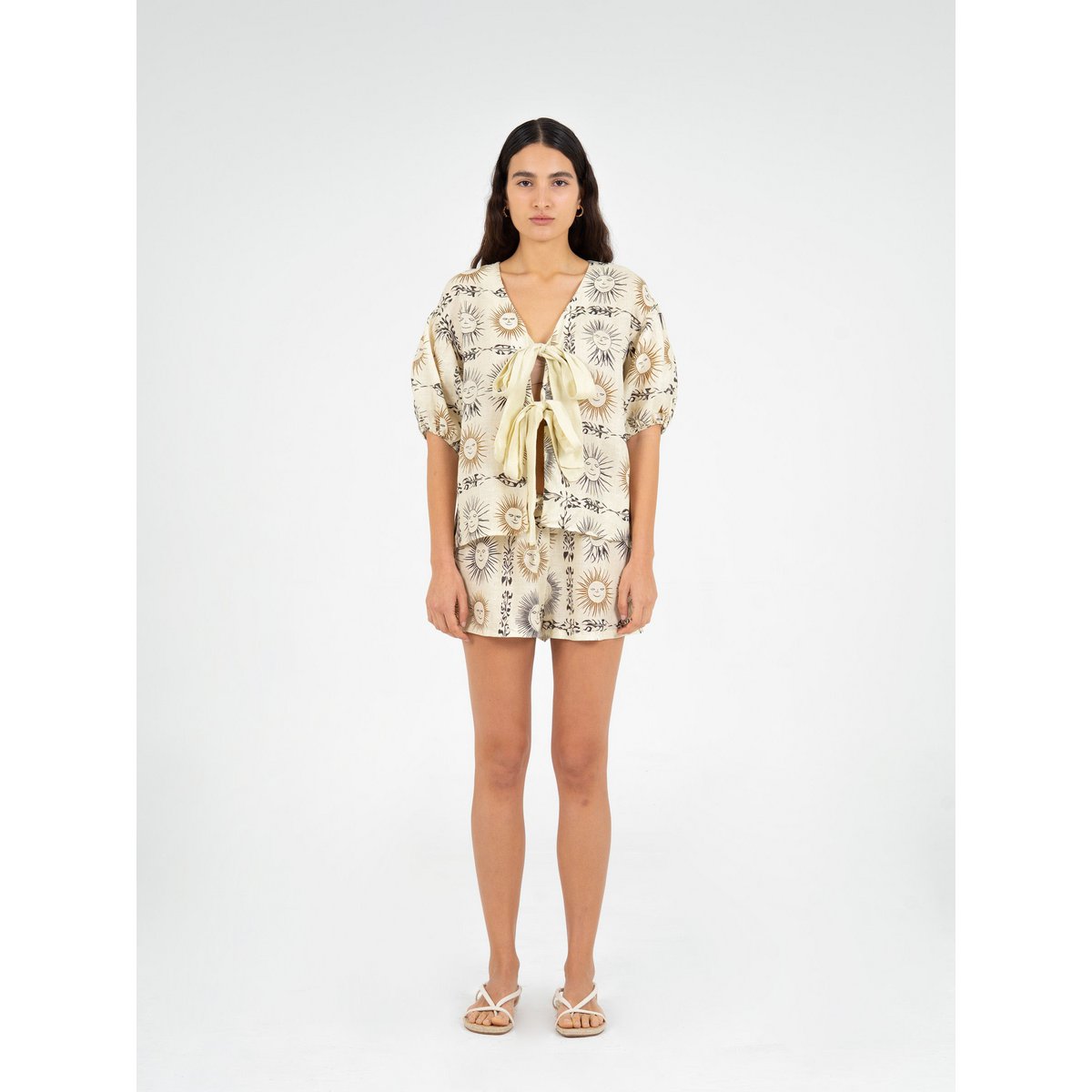 Soleil Spirit short met zonprint