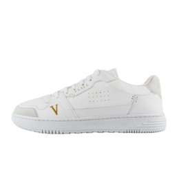 Vegan grape-colored sneakers with a low-top design, lace-up closure, and a durable rubber sole for comfortable everyday wear.
