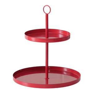 Boltze Home Etagère Red Ø30xH34cm