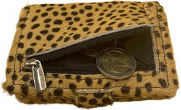 Miniwallet Passenholder DierPrint Mattzwart