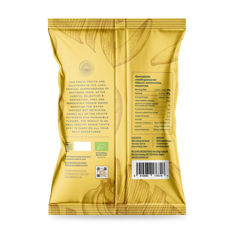 Panai Organic Freeze-dried Banana Crisps
