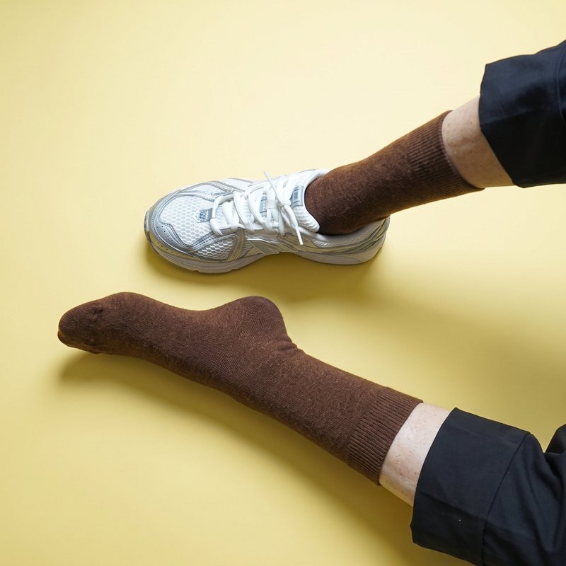 KLUE Socken aus Merinowolle, einfarbig | Braun