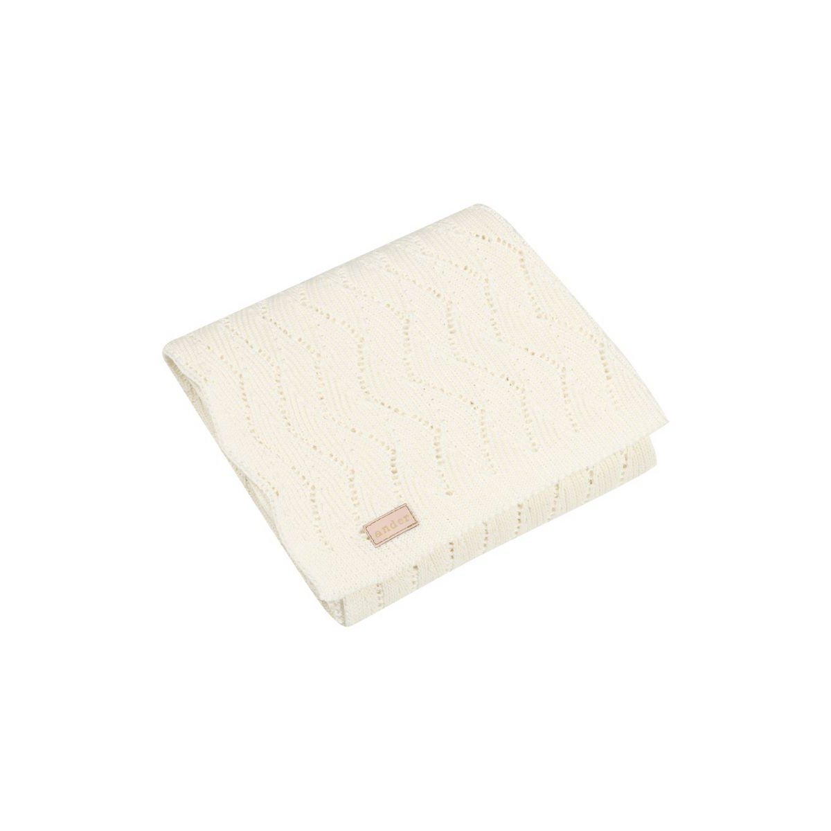 Couverture bébé AUSILIA - coton - CRÈME