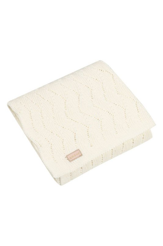 Couverture bébé AUSILIA - coton - CRÈME