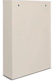 Metal shoe cabinet 2 doors | Matte white