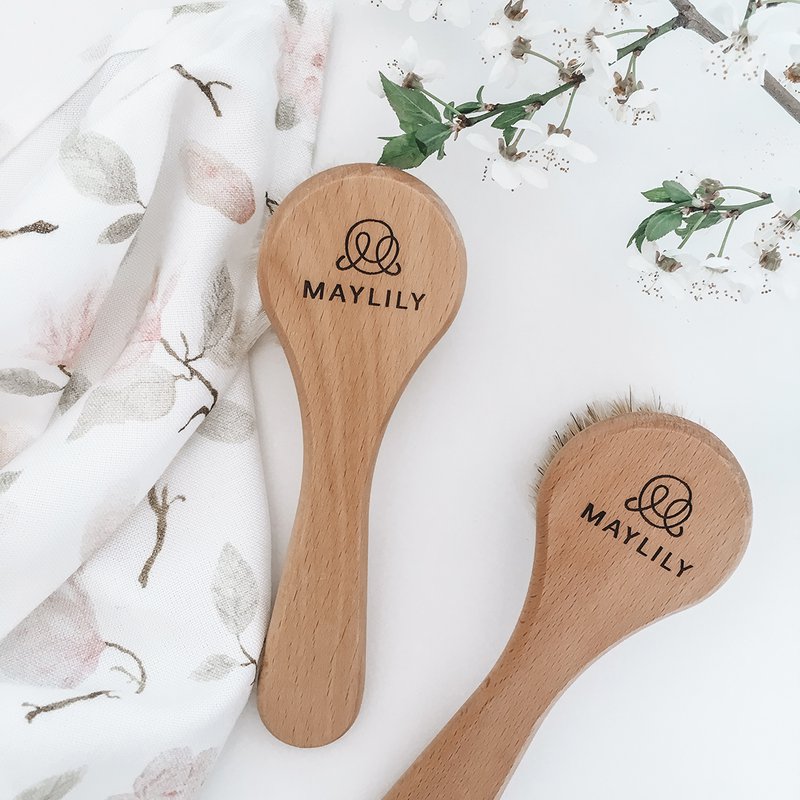 Set de 2 cepillos para el pelo de bebé