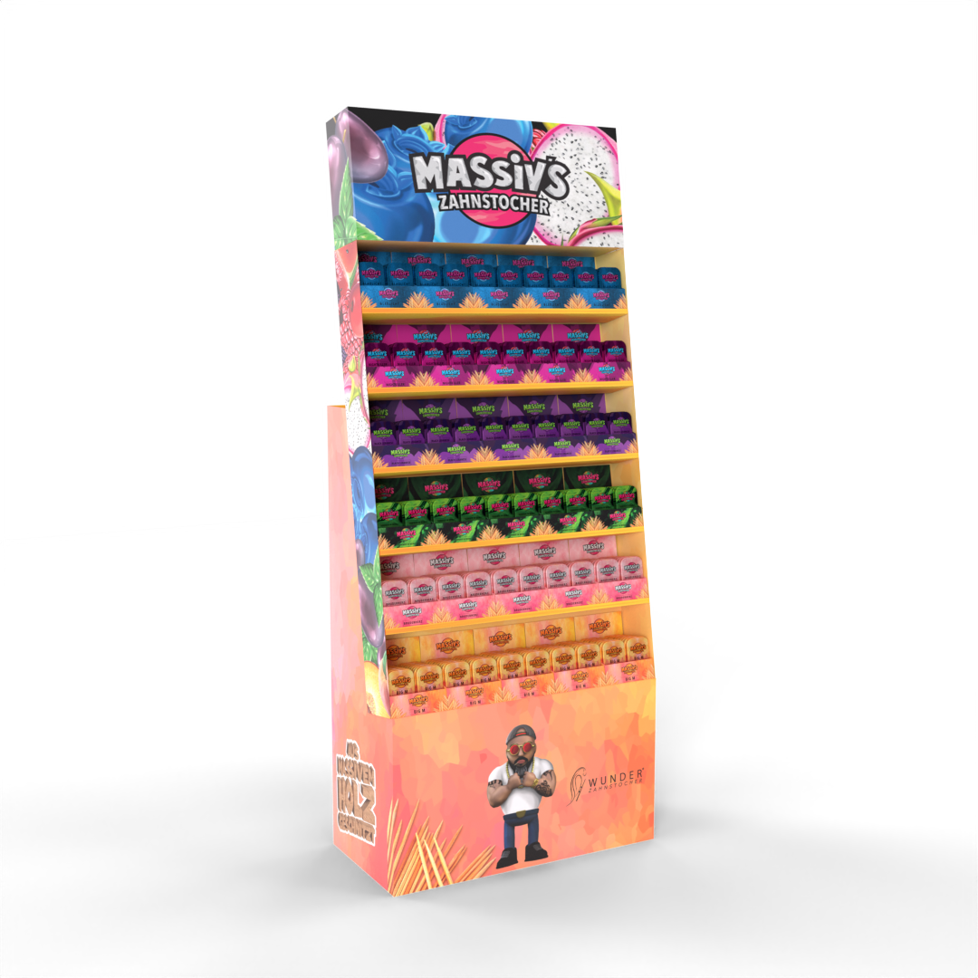 Massiv's Tandstikker - Stand Up Display (300 enheder)