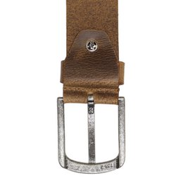 Herrengürtel Braunes italienisches Leder - 3,5 cm breit Casual Leder Damengürtel oder Herrengürtel