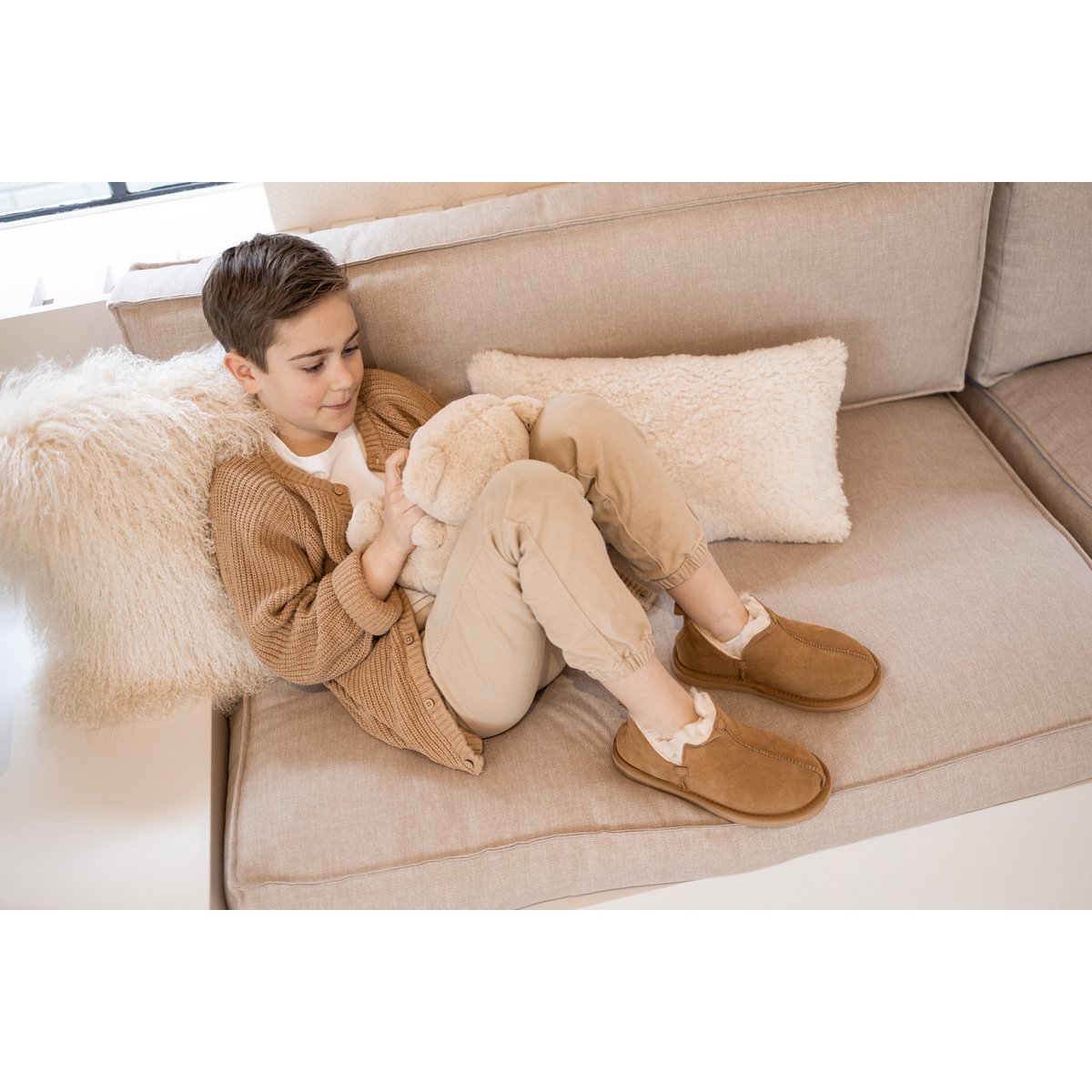 Pantoufle Nooa | chameau | Taille 37-49