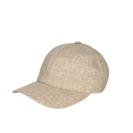 Naturlig linned baseballkasket CacheMio® |Ubleget stof | Uforarbejdet linned