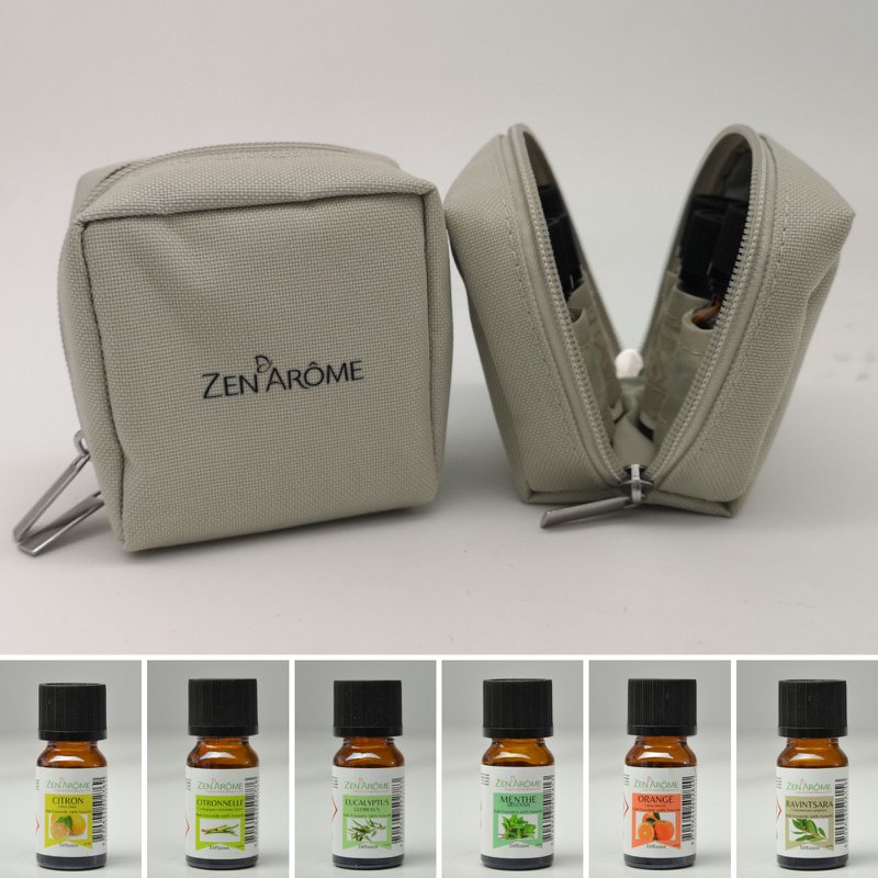6 aceites esenciales 100% naturales + 1 bolsa de almacenamiento gratuita
