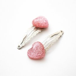 Duo Premium Haarspangen für Kinder – Sparkle Eclats de Coeurs