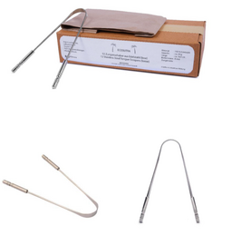 Zungenschaber aus Edelstahl - 12er Set