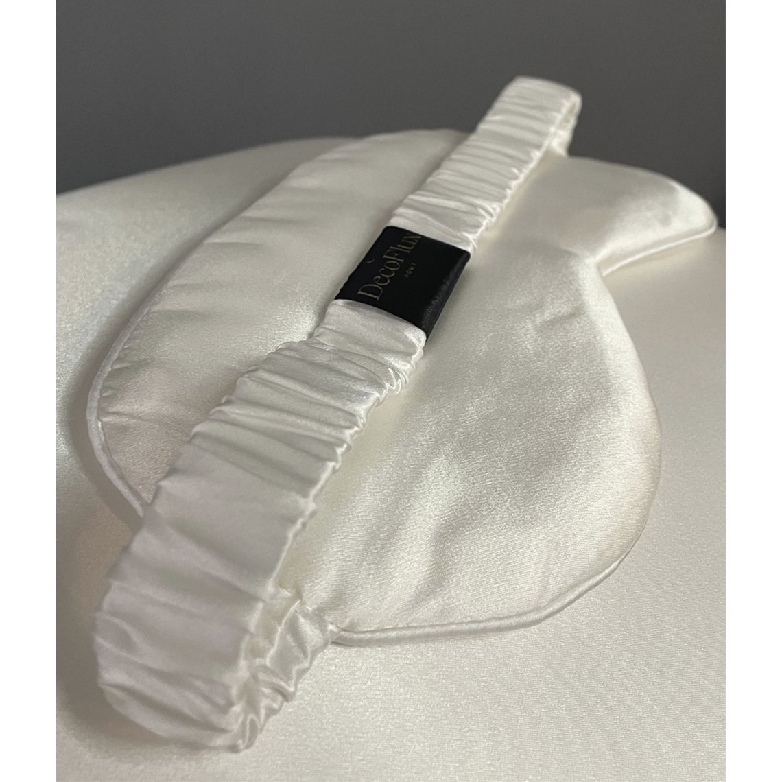 Masque de sommeil en soie Ivoire Solide