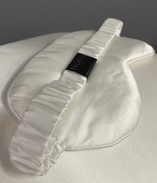 Masque de sommeil en soie Ivoire Solide