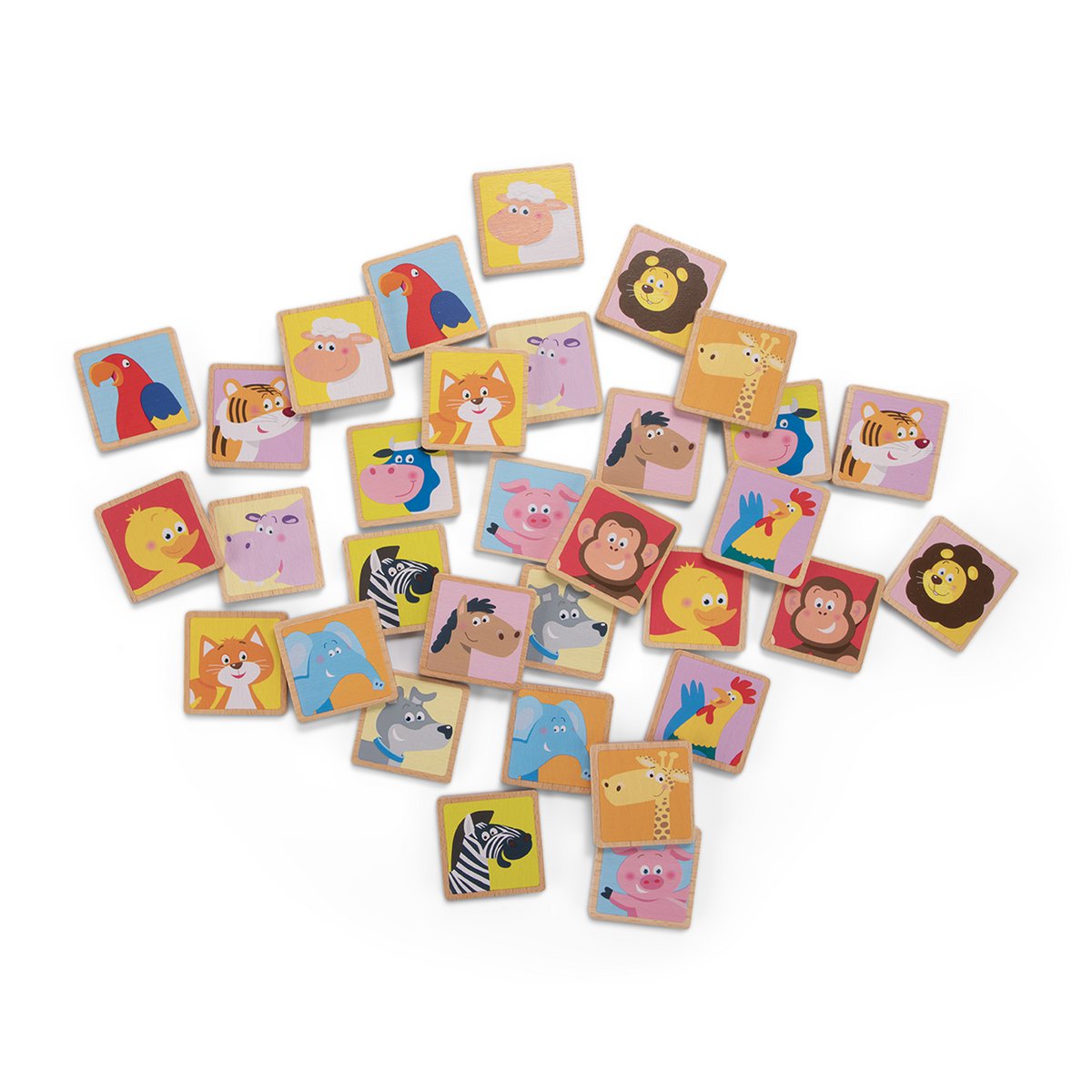 Houten Memory Spel met Dieren