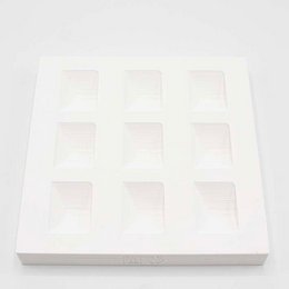 Présentoir durable pour cubes en bioplastique imprimé en 3D, basique
