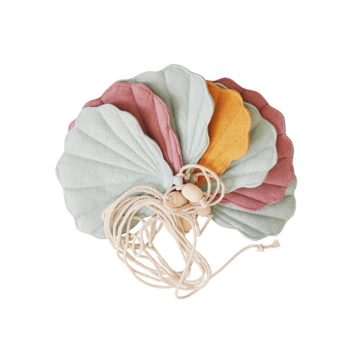 Guirlande en lin "Summerwind" avec coquillages