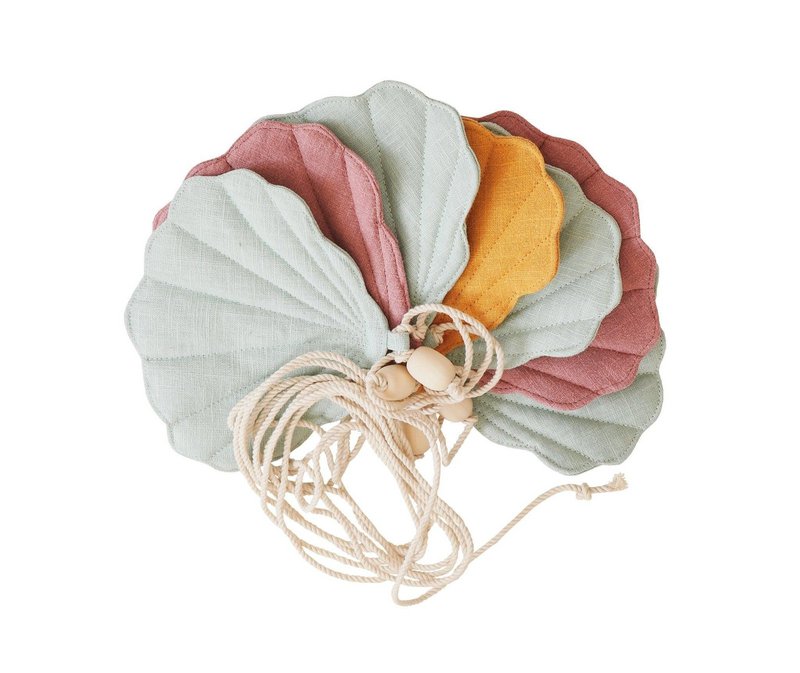Guirlande en lin "Summerwind" avec coquillages