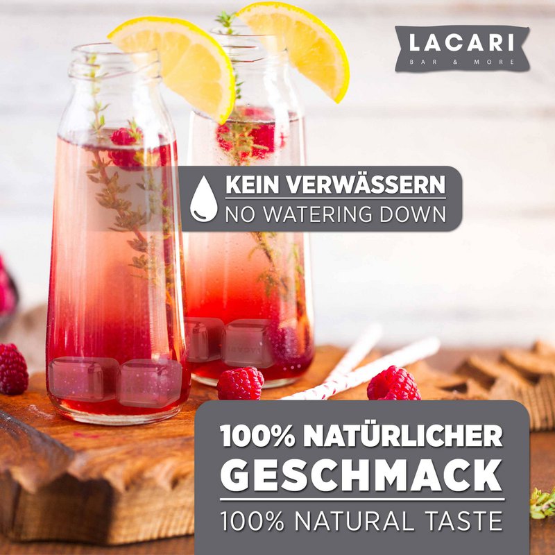 8er Edelstahl Eiswürfel Set | Für kühle Getränke ohne Verwässern