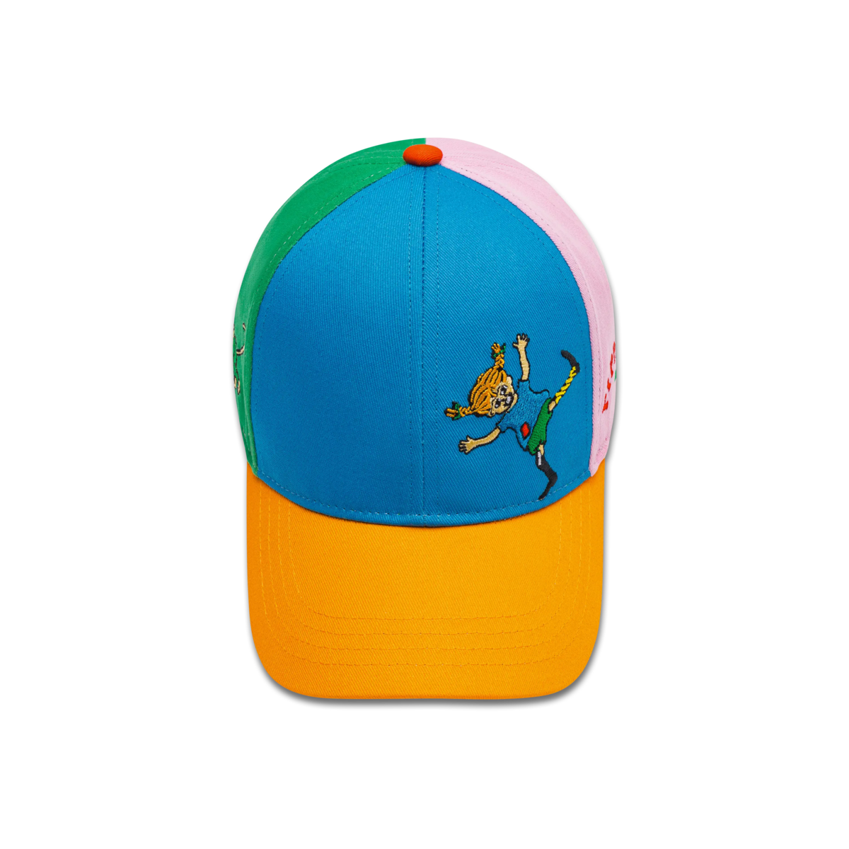 koaa – Pippi Langstrumpf “Kunterbunt” – Basecap blue/green/pink