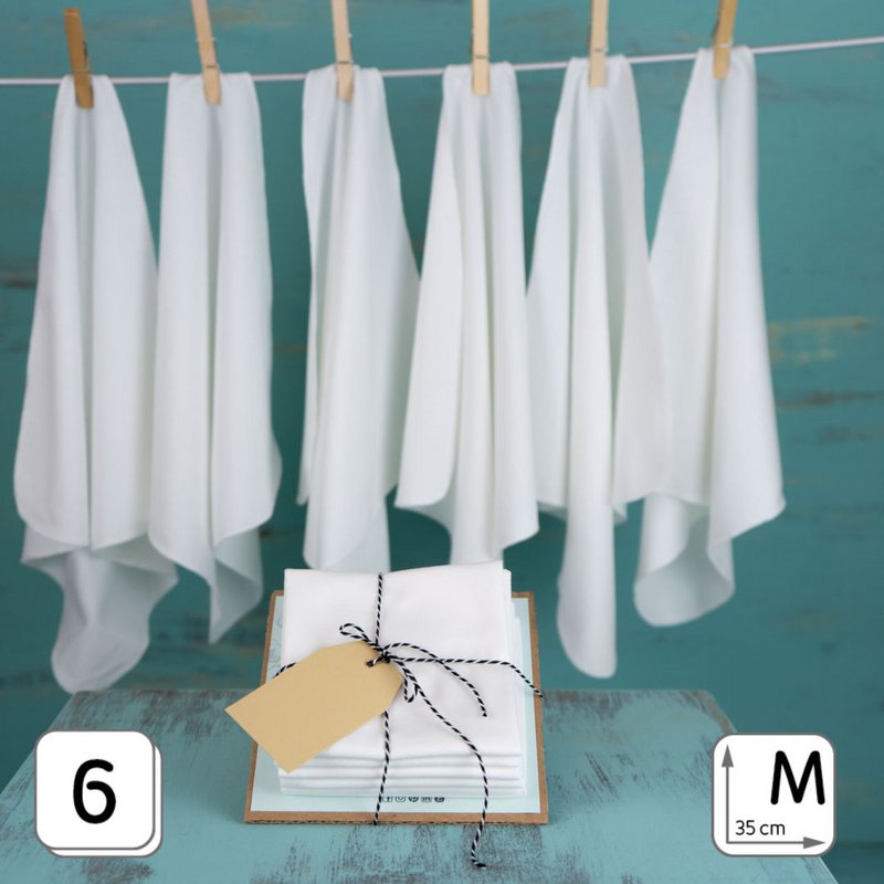 Håndter lommetørklæder Bio White M 3 -serie Tiny Box