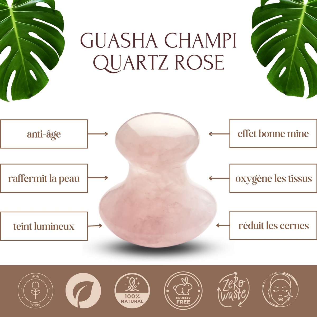 Champi Gua Sha en Piedra Natural | 3 modelos para elegir