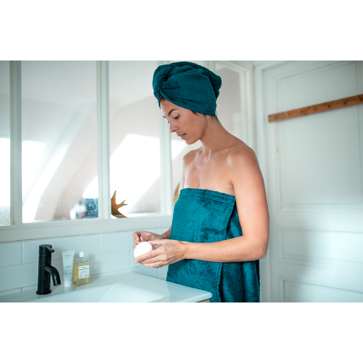 Emerald bath sarong