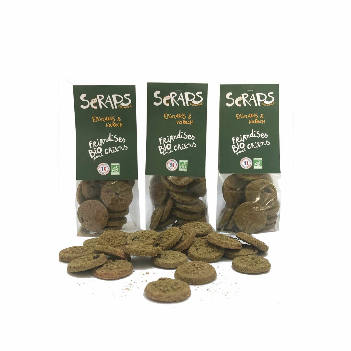 Spinach & Kelp Biscuits 40g or 60g bag