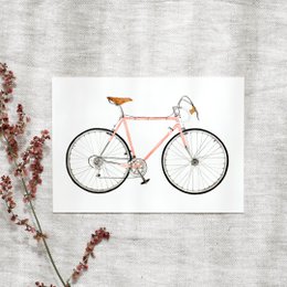 Cartolina - Corridore rosa