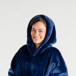 Vitapur - Hoodie deken - Marineblauw