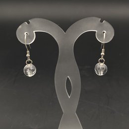 Sølv øreringe - Rock Crystal Beads