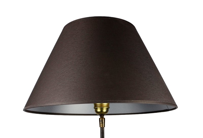 Tkanina abażuru ciemnoszara/wewnątrz srebrna 40/20/24 cm
