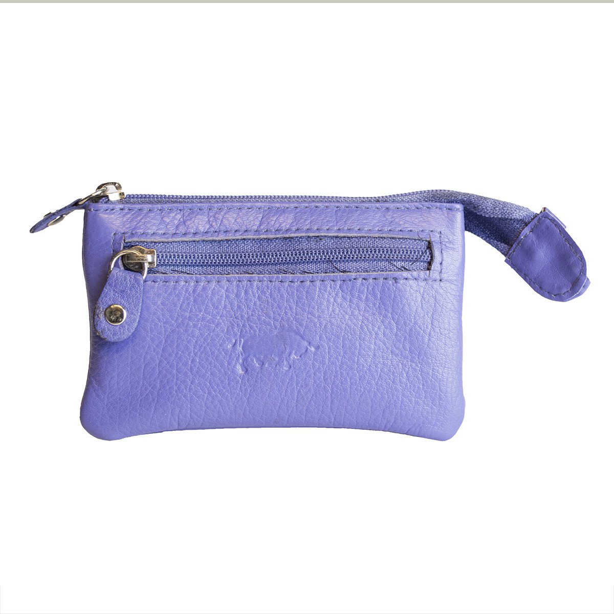Portachiavi In 11 Colori - Portachiavi In Pelle - Con 2 Tasche Con Cerniera
